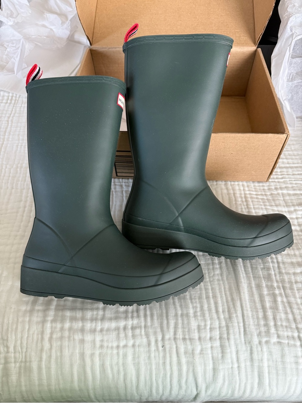NIB Hunter Women’s Play Tall Rain Boot Size 10 Medium - Picture 2 of 7